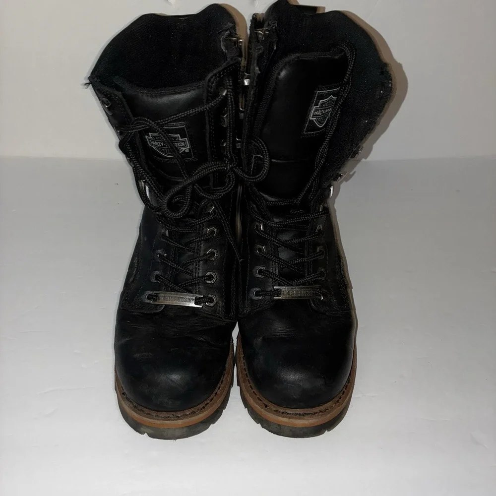 Harley Davidson Tyson Logger Black Motorcycle Boot Men's Sz 8